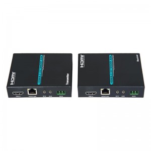 V2.0 HDMI-förlängare 60 m Över en enda cat5e \/ 6-kabel stödjer 4Kx2K @ 60Hz HDCP2.2 Flermottagarkaskad