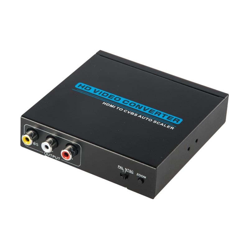 Högkvalitativ HDMI till AV \/ CVBS-omvandlare Auto Scaler 1080P
