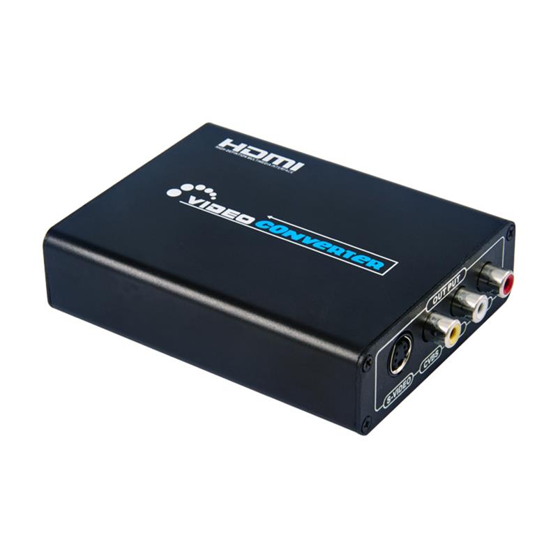 HDMI TILL CVBS \/ AV + S-Video Converter Auto Scaler