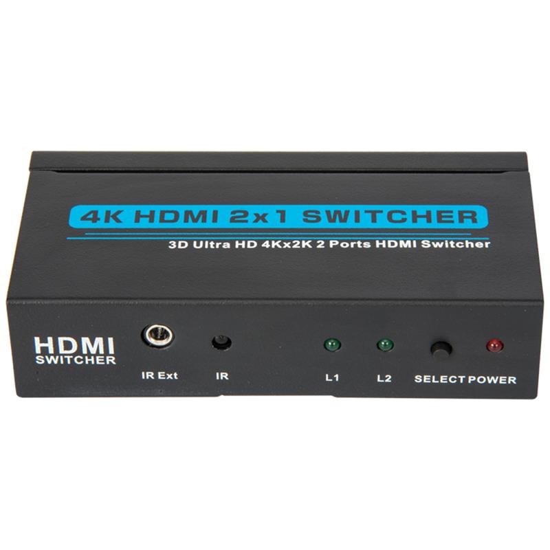 V1.4 4K \/ 30Hz HDMI 2x1 Switcher Support 3D Ultra HD 4K * 2K \/ 30Hz