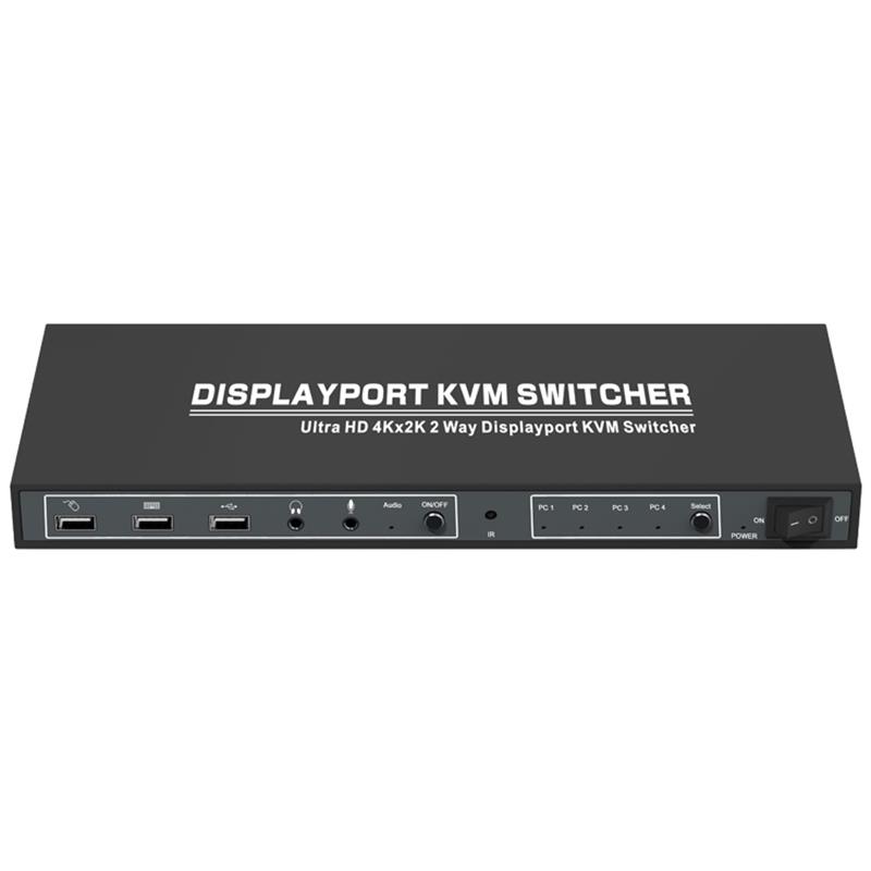 1.2 Displayport KVM 4x1 Switcher Support 3D Ultra HD 4Kx2K @ 60Hz