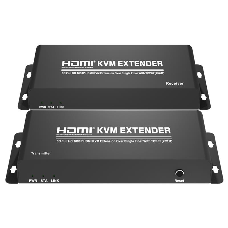 HDMI KVM Extender Over Single Fiber With TCP \/ IP (20KM) Support Full HD 1080P