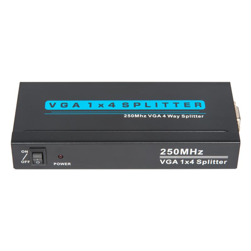 250MHz 8-vägs VGA 1x8 Splitter Support 1080P